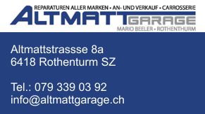 Altmatt Garage in 6418 Rothenthurm